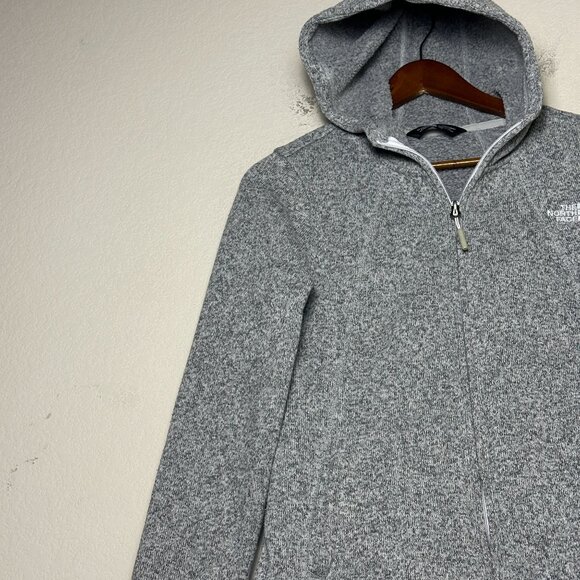 The North Face Sweater Women S Sherpa Fleece Full Zip Hooded Fall Winter Jacket - Picture 3 of 9